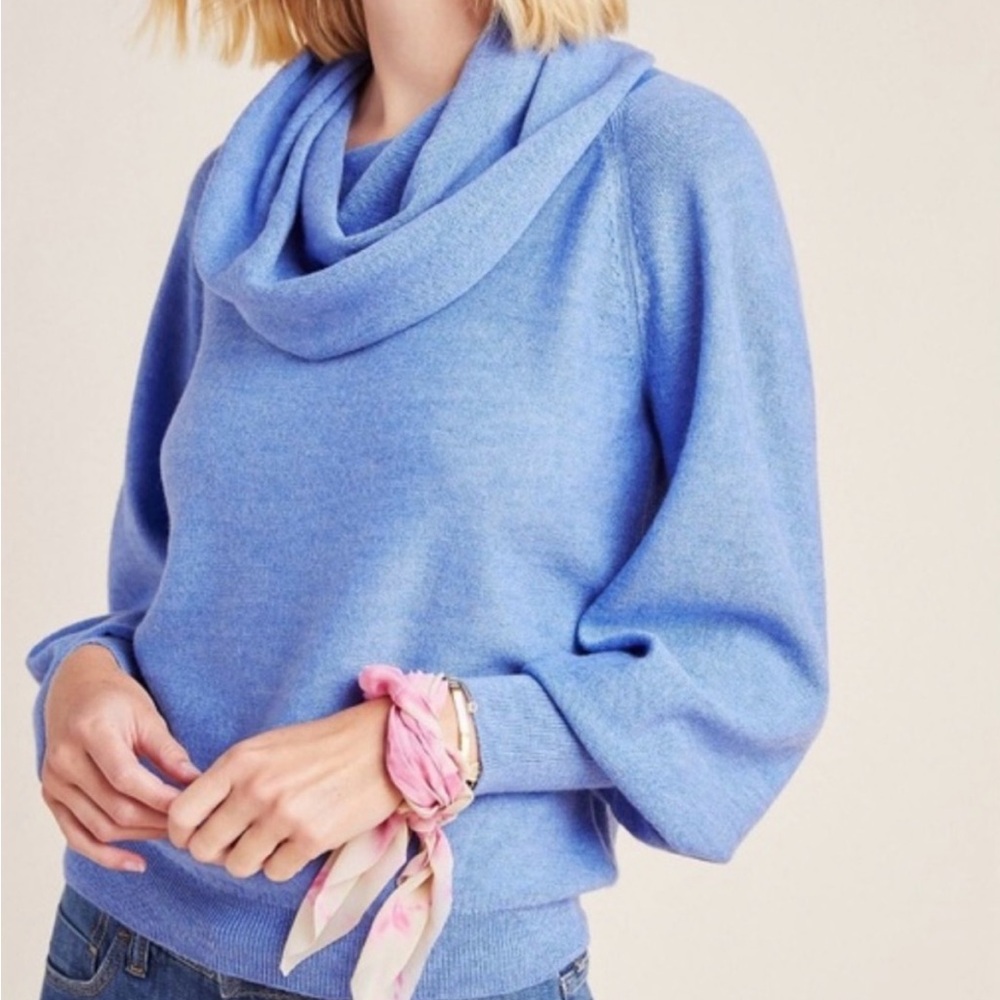 Anthropologie Jolene Wool Cowl Neck Sweater